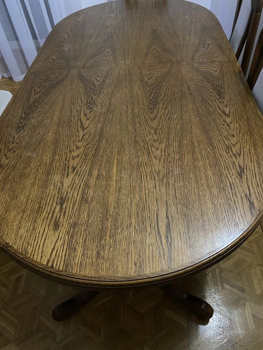 Stół dębowy owalny