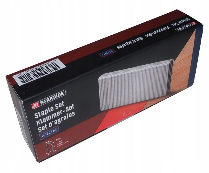 Zszywki Typ 55 Parkside 25mm 2000 Sztuk Pet25 C3 Oryginalne