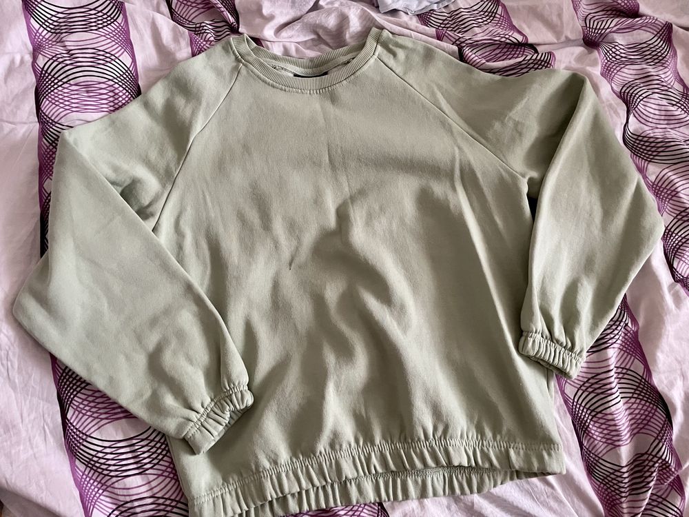 Zielona bluza oversize ocieplana Esmara Lidl Pepperts S 36/38