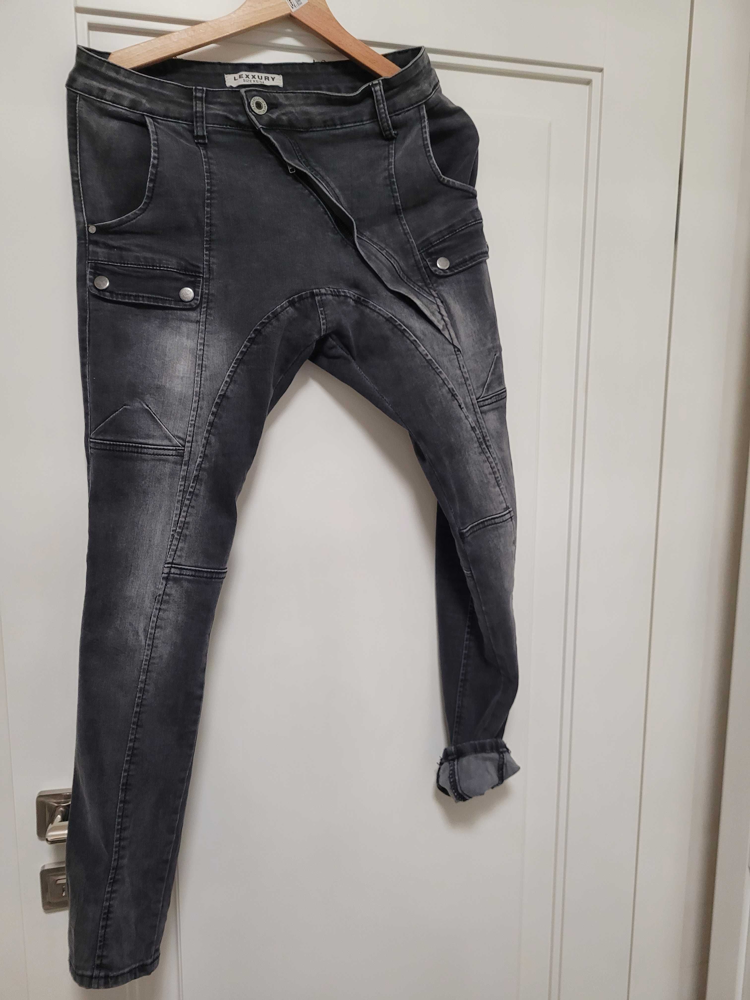Spodnie jeansowe czarny jeans