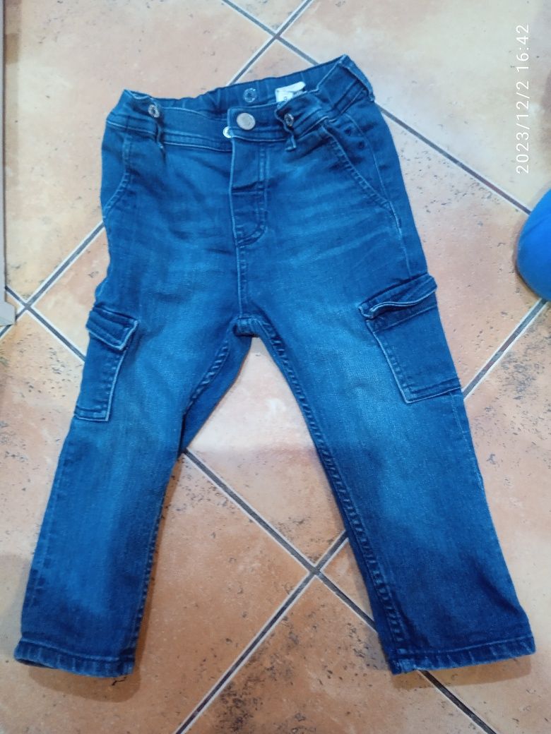 Spodnie jeansy z kieszeniami H&M rozmiar 86, możliwa wysyłka