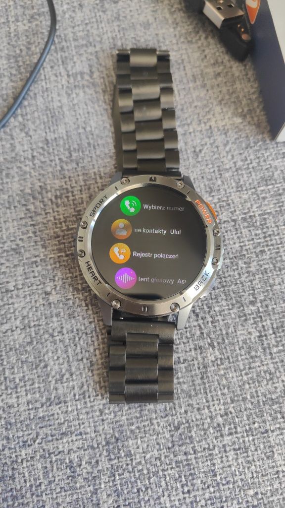 Smartwatch, zegarek, amoled, ip68, rozmowy