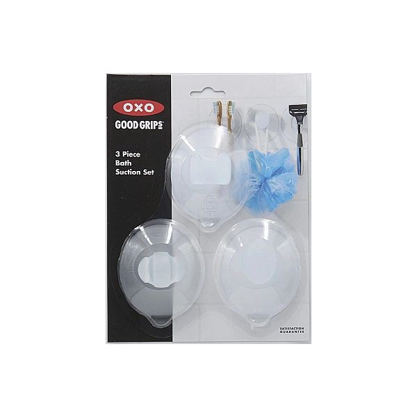 Zestaw 3 uchwytów do łazienki - Good Grips / OXO