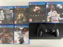 PS4 500GB + Pad + 6 Gier |The Last of Us II i inne - Gotowa do gry