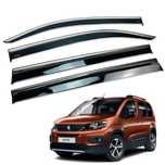 Rifter, Combo, ProAce, Berlingo 2018+ ВІТРОВИКИ з хромом на скотчі