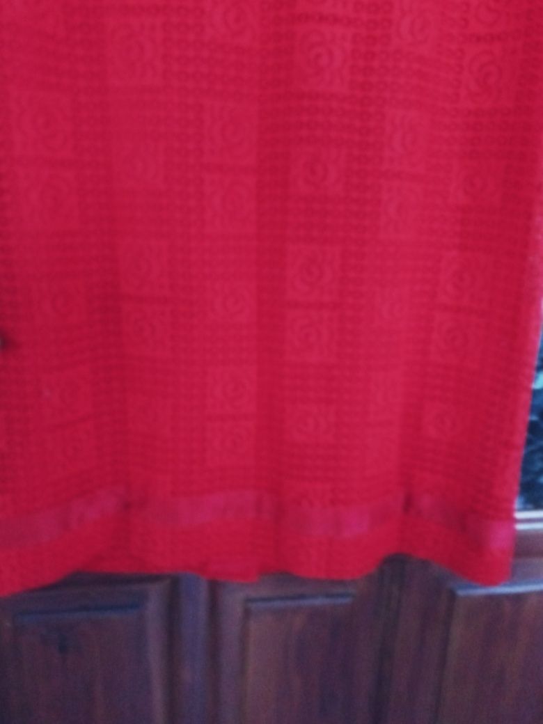sukienka damska czerwona 42 koronka