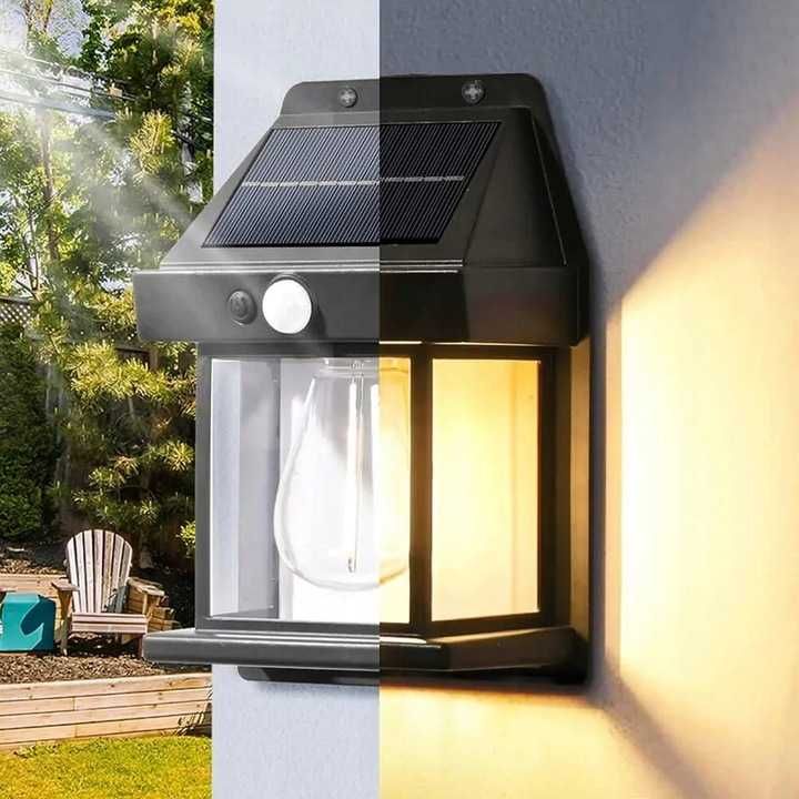 LAMPA ELEWACYJNA Solarna LED Elegancka i Mocna Darmowy Prąd Ze słońca
