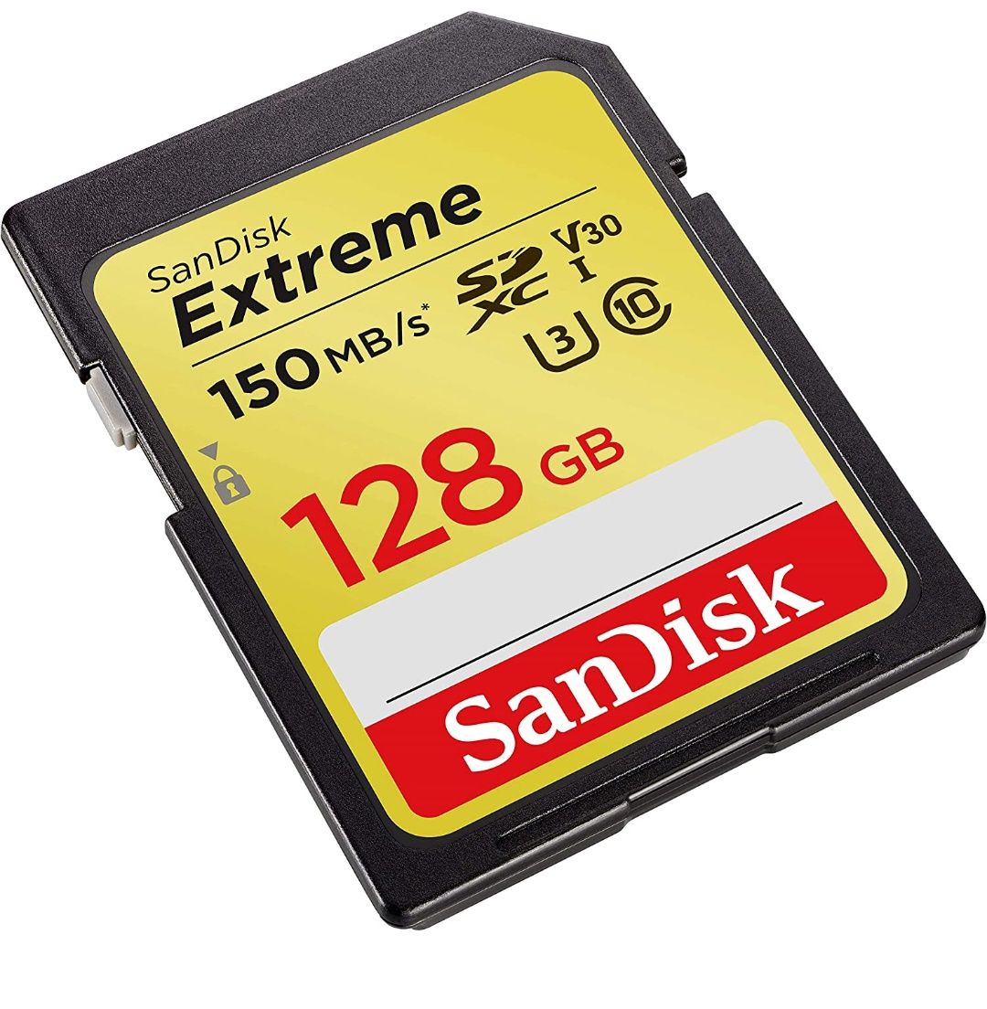 Cartão de memória SanDisk Extreme Sdxc uhs-I 128gb 150mb/s SELADO