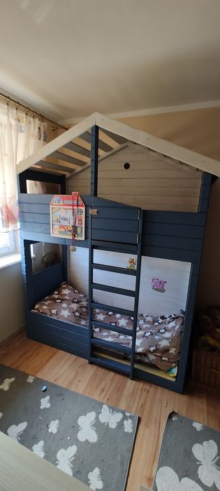 Łóżko piętrowe, domek dla dzieci