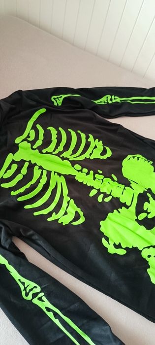 Strój 116 przebranie Halloween chłopięce kościotrup kostium