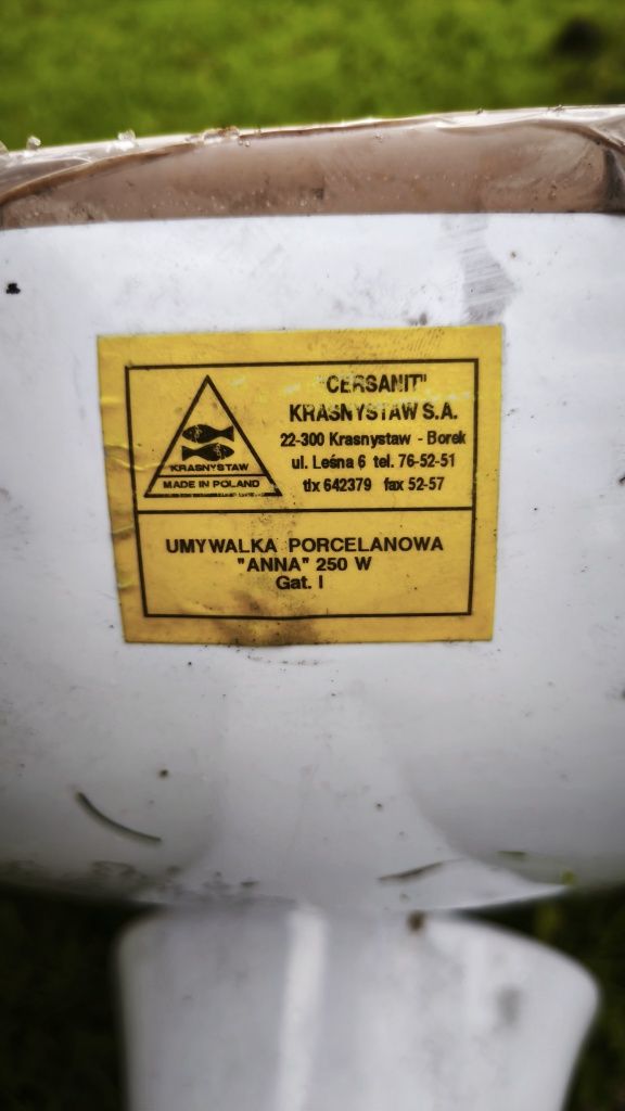 Umywalka noga miska wc
