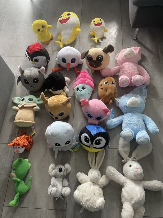 Zestaw pluszakow maskotek - uzywane i nowe z metkami