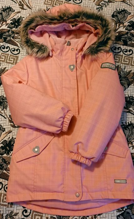 Термо куртка зима, парка на дівчинку Lenne 116-122см