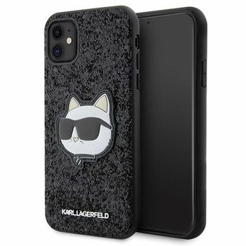 Oryginalne Etui KARL LAGERFELD Glitter Choupette Patch do Iphone 11