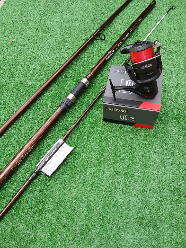 Cana pesca surfcasting com carreto 7000