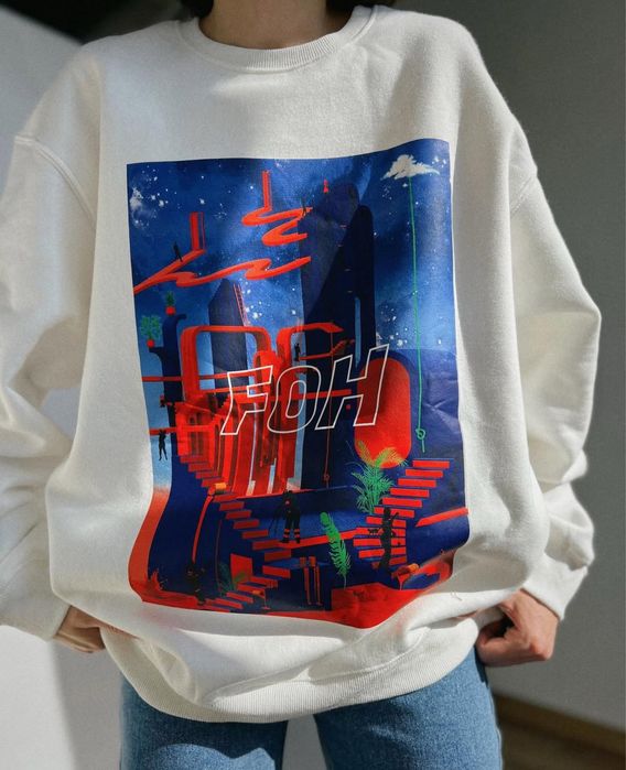 Світшот з принтом