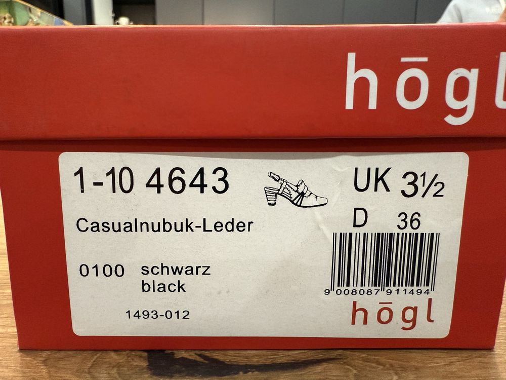Buty Högl – nowe, skórzane, rozmiar 36