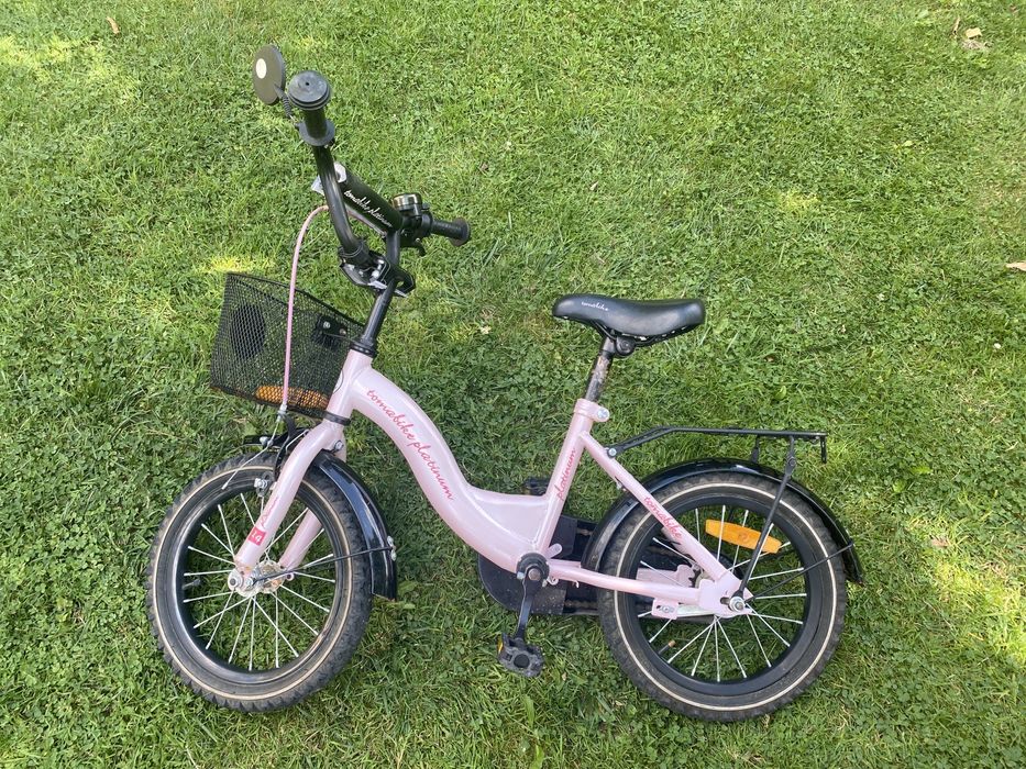 Rower dla dziecka Tomabike Platinum 14 cali prowadnik kółka boczne