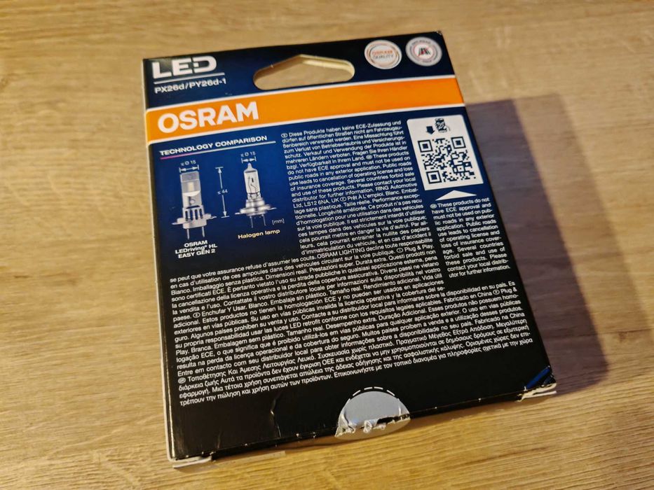 Żarówki OSRAM H7 LED Easy GEN 2 - nowe