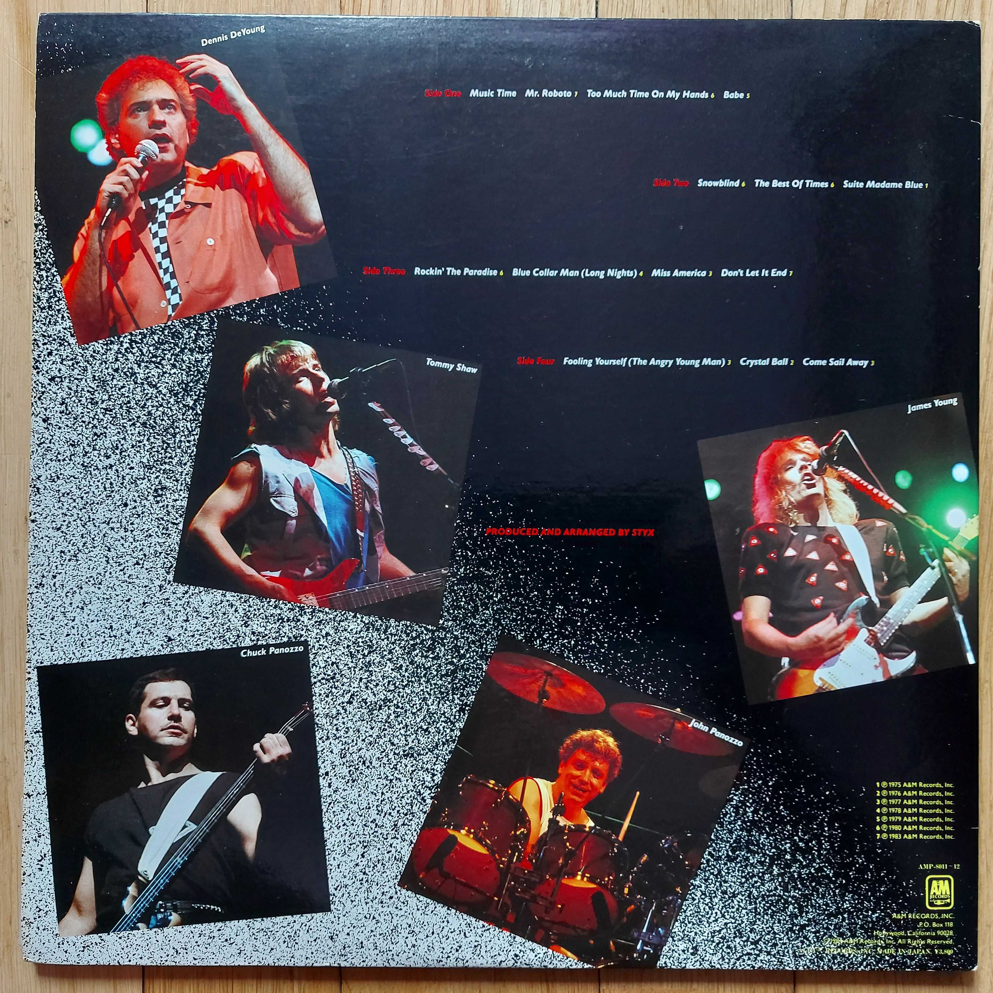 Styx Caught In The Act Live  1984  Japan  (NM/EX+)  + inne tytuły