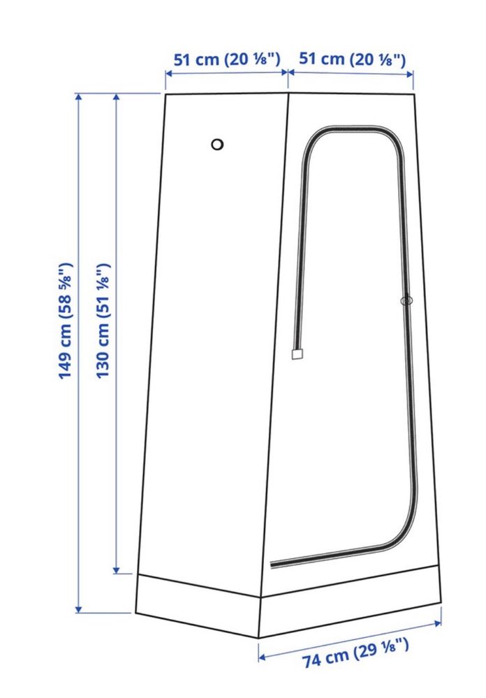 Guarda Fatos brancos em plastico - Ikea