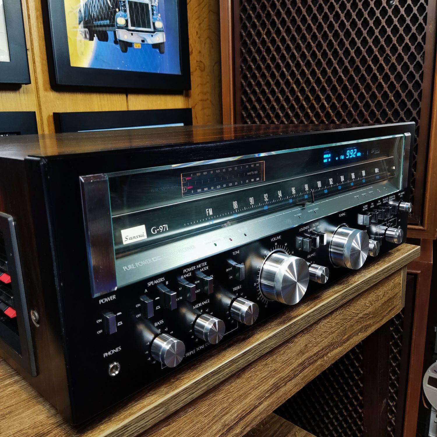 Amplituner Sansui PURE POWER DC stereo receiver G-971 G-9000 Monster