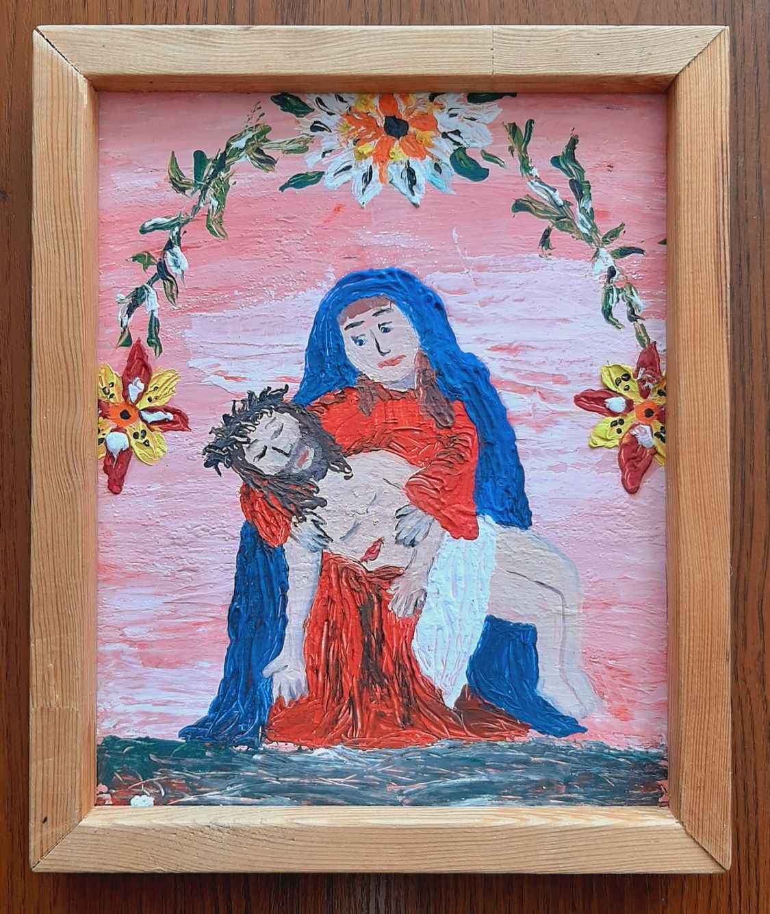 Pieta obraz ludowy