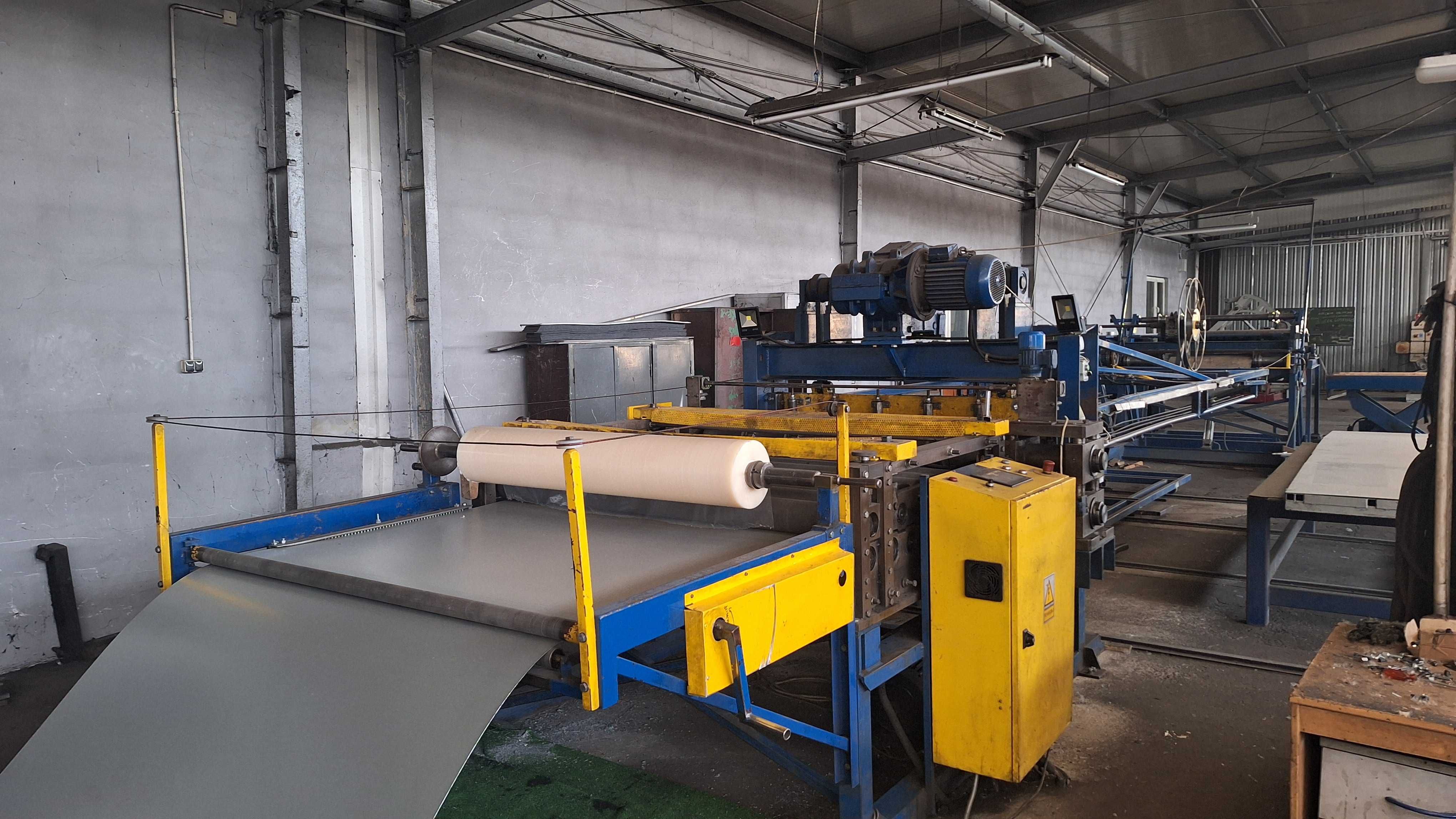 Linia do cięcia poprzecznego i wzdłużnego blach - 10 t, 1500 mm