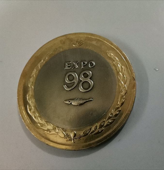 Moedas da inauguração expo