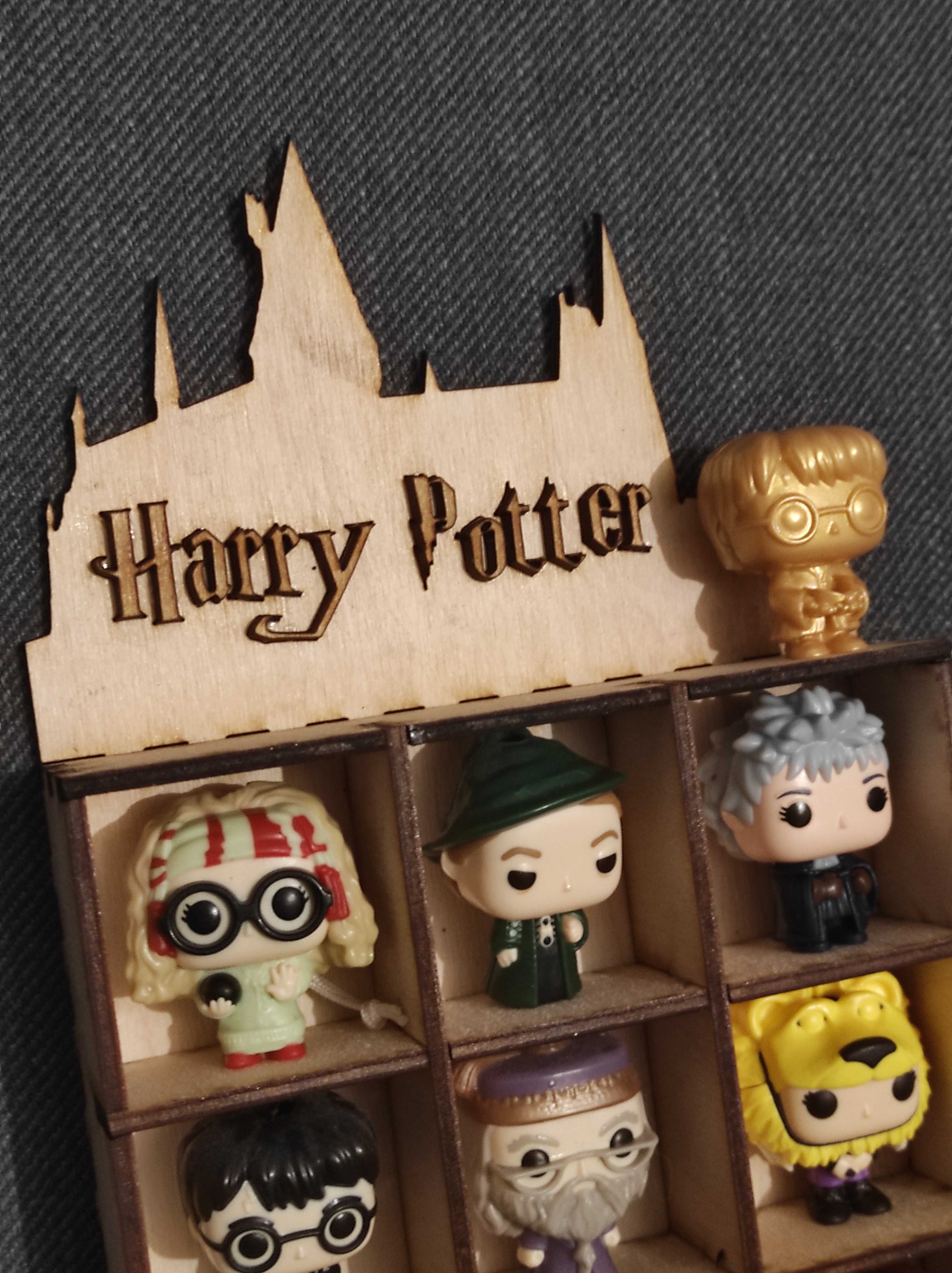 2x Półka na figurki Harry Potter Kinder Joy sklejka malowana Funko POP