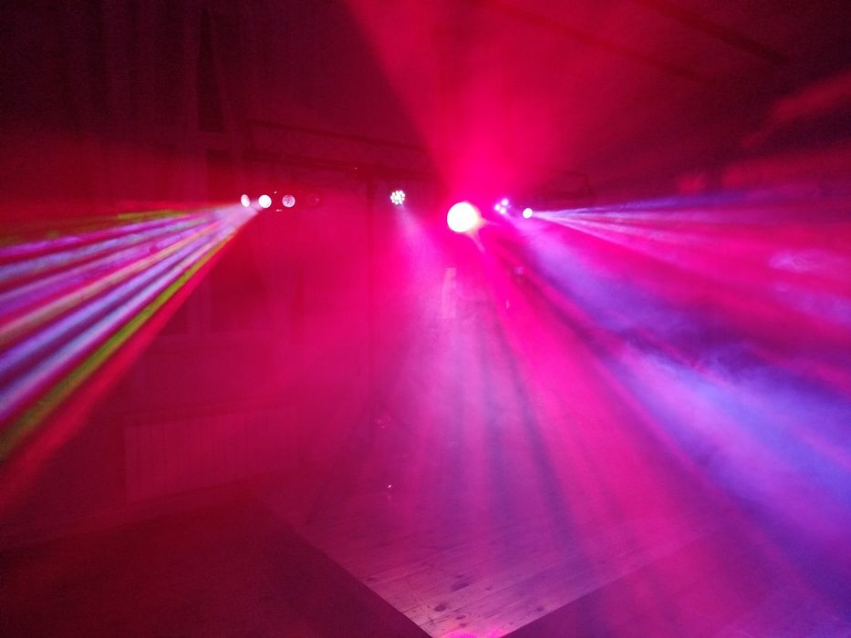 Wynajem nagłośnienia, oświetlenia oraz wytwornic dymu i baniek