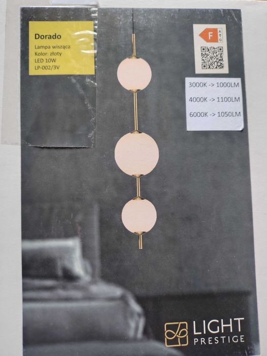 Lampa wisząca złote kule Dorato