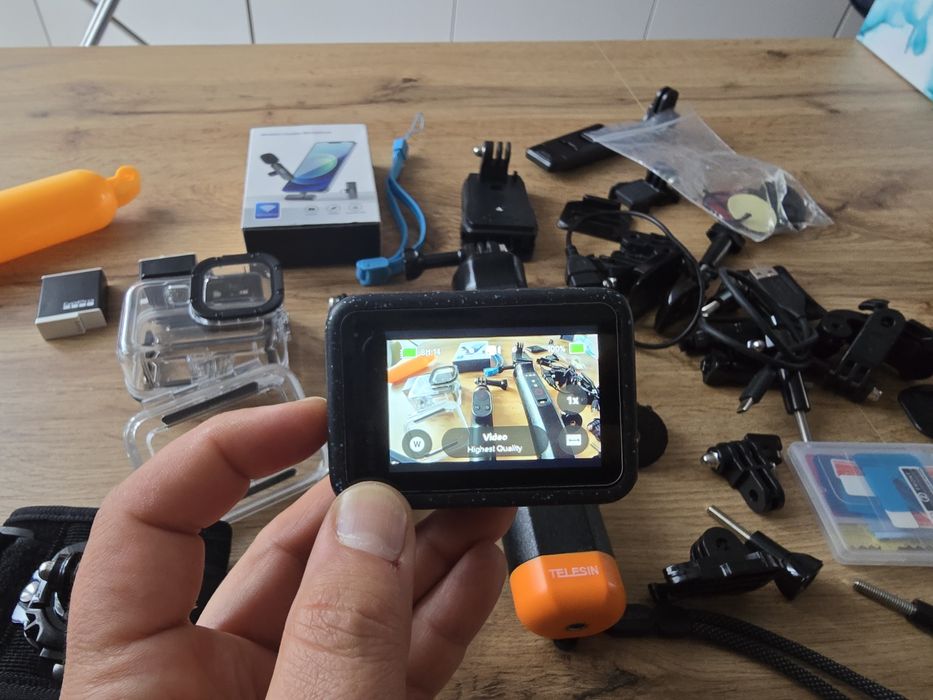 Gopro 12 black mega komplet 3x aku 2x karta 128gb  czytaj opis .