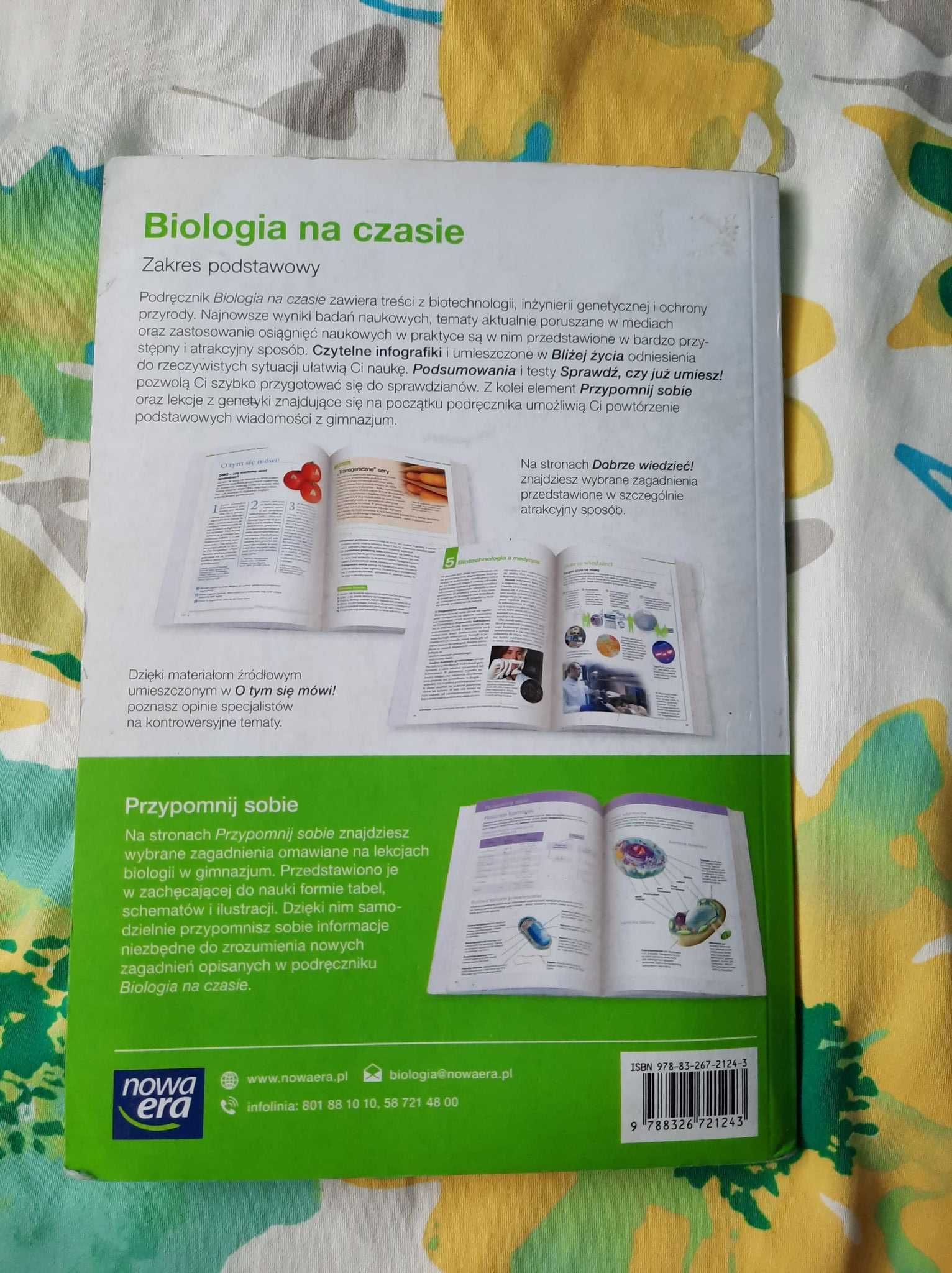 BIOLOGIA NA CZASIE zakres podstawowy dla liceum i technikum Nowa Era