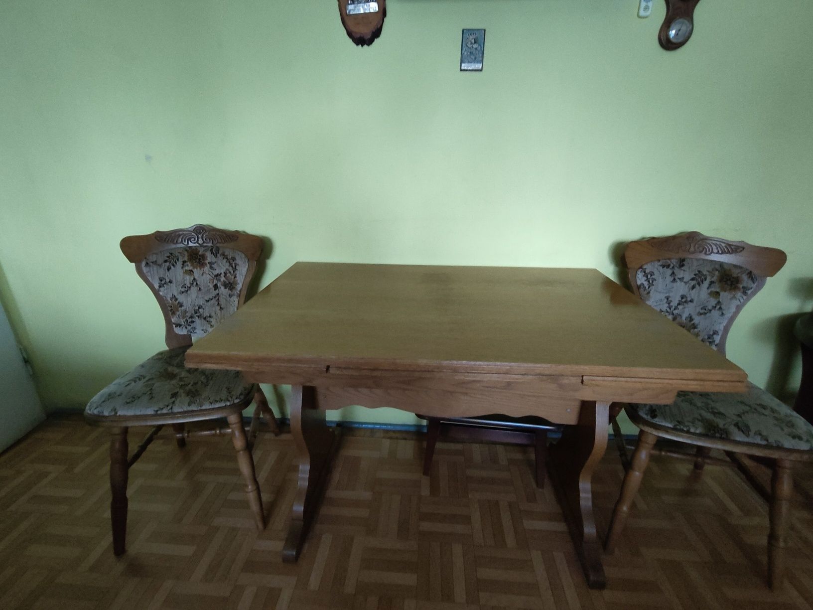 Stół dębowy+4 krzesła