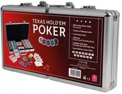 Zestaw do pokera 300 żetonów aluminiowy CARTAMUNDI