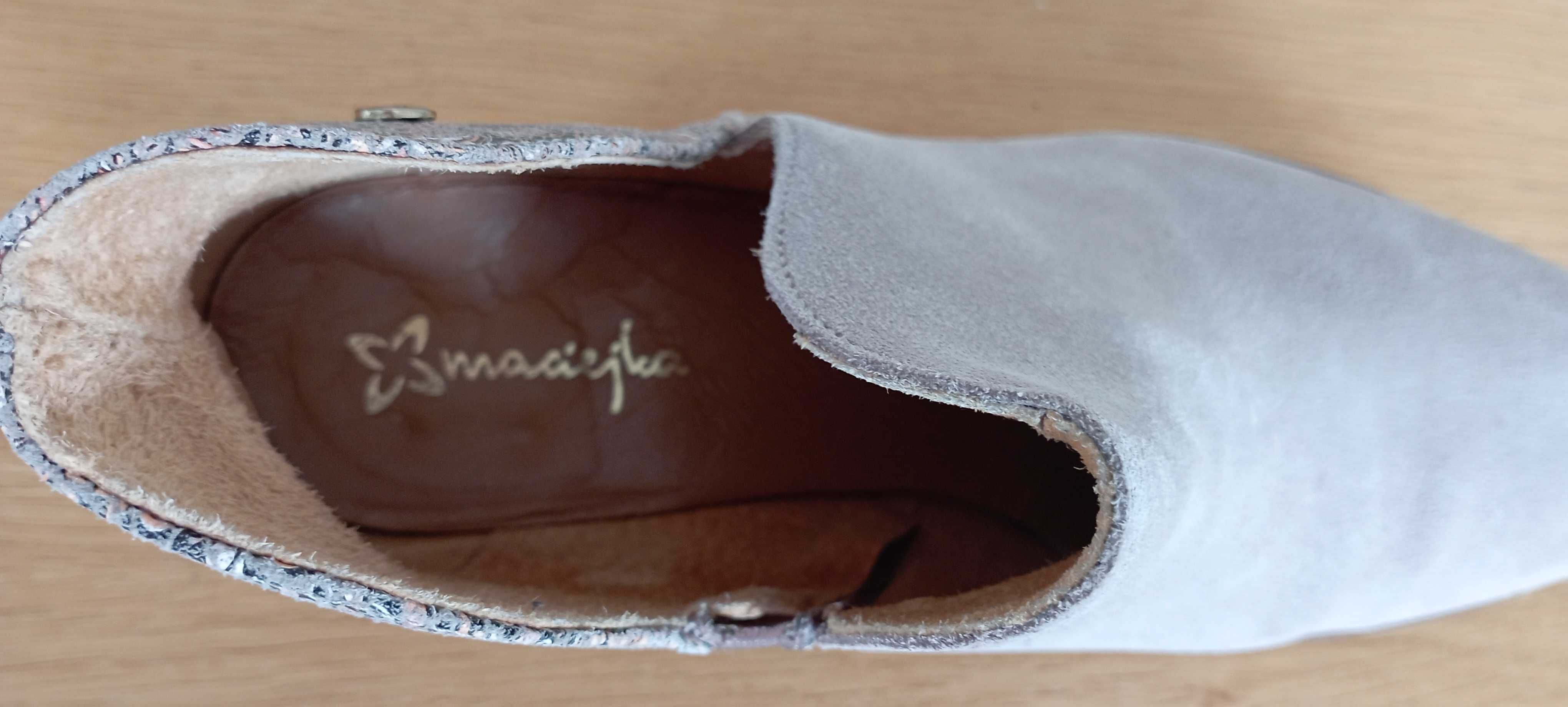 Stylowe botki damskie Maciejka – rozmiar 38