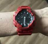 Zegarek Casio G-Shock GA-100B czerwony