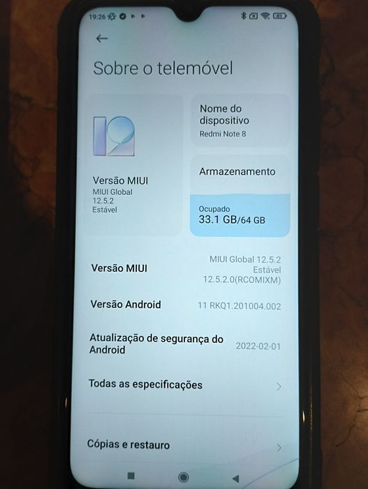 Xiaomi Redmi Note 8 4G/64gb azul