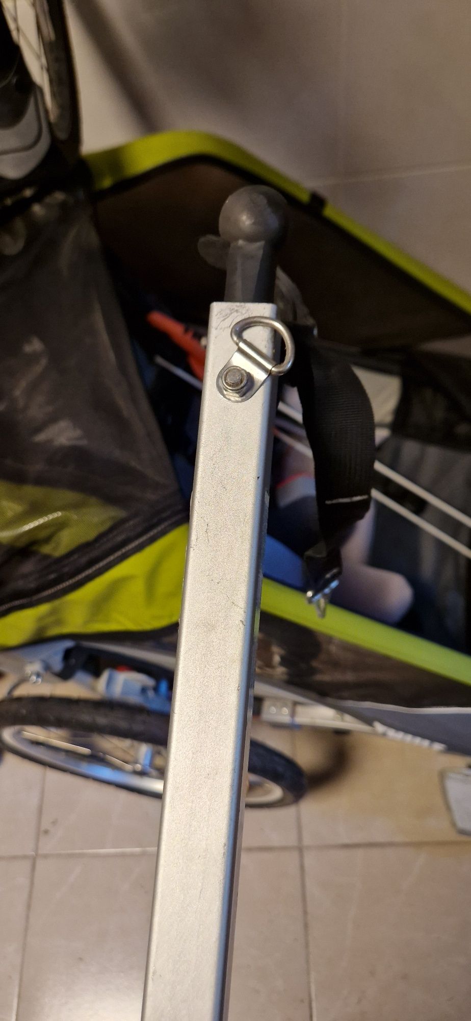 Thule chariot 2 . Przyczepka rowerowa s osobowa. Zielona