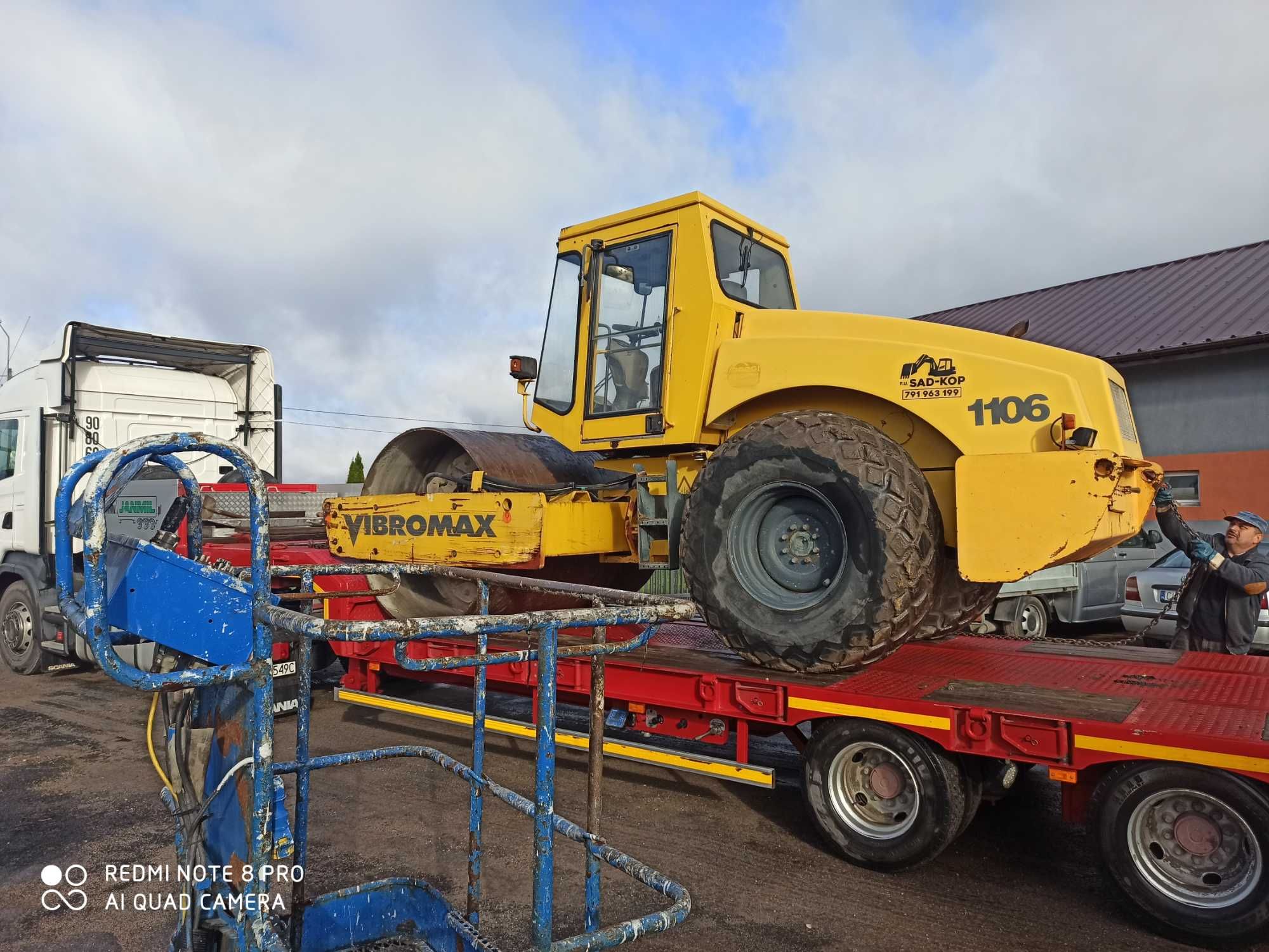 wynajem koparka wywrotka manitou ładowarka podnosnik jcb zwyzka walec