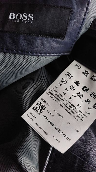 Hugo Boss Neikon nowa kurtka męska skóra naturalna r. 50/L