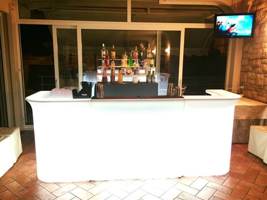 Balcão com iluminação