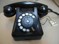 polski telefon analogowy RWT CB-49 z 1969 roku ebonitowy PRL