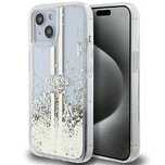 Etui Guess Liquid Glitter Gold Stripes na iPhone 15 Plus / 14 Plus - p