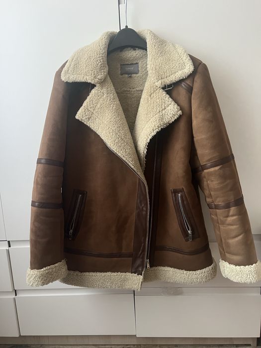 Жіноча Пілот косуха даблянка куртка коричнева