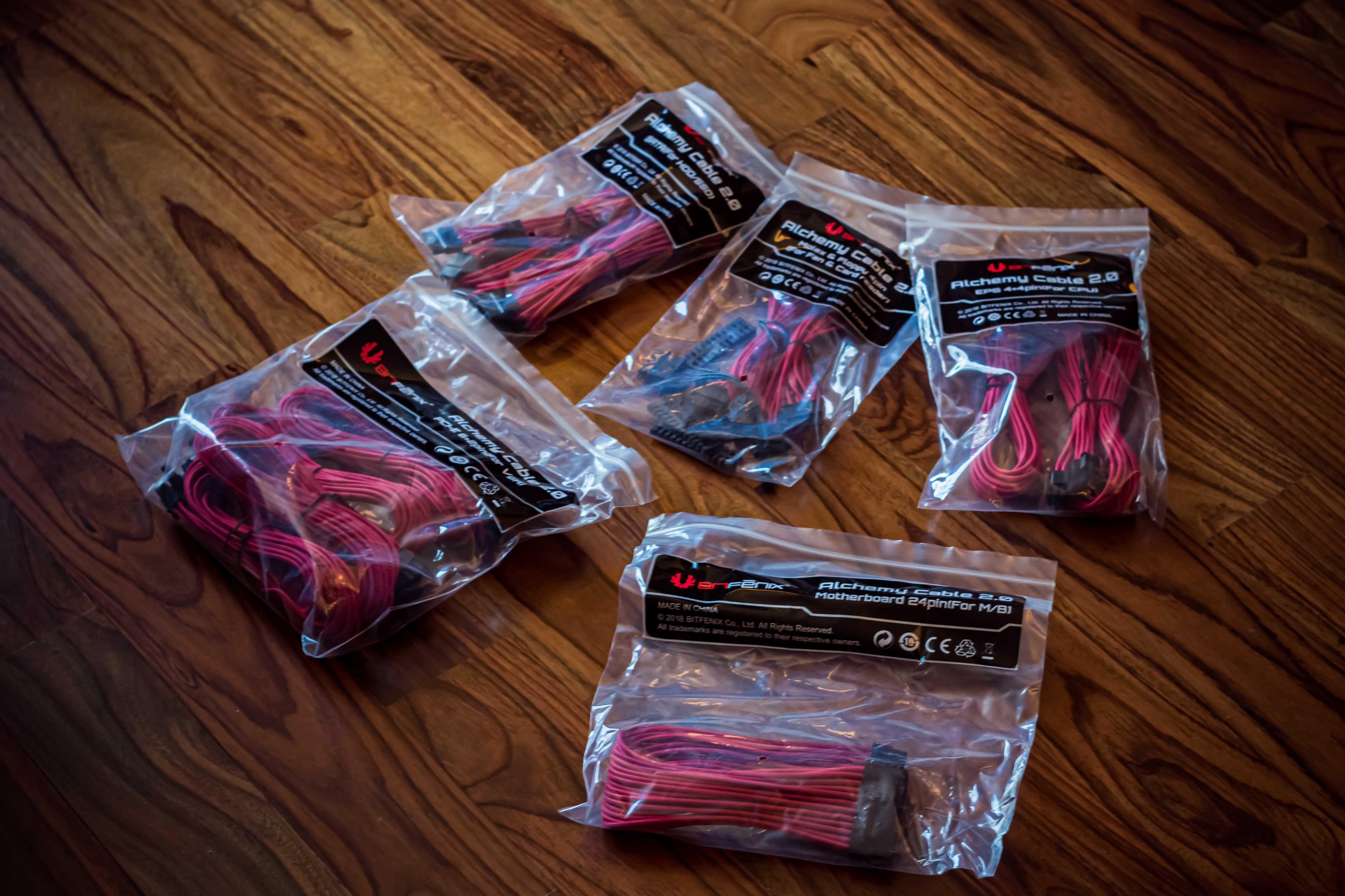 BitFenix Alchemy 2.0 PSU Cable Kit BQT-Series DPP Czerwone