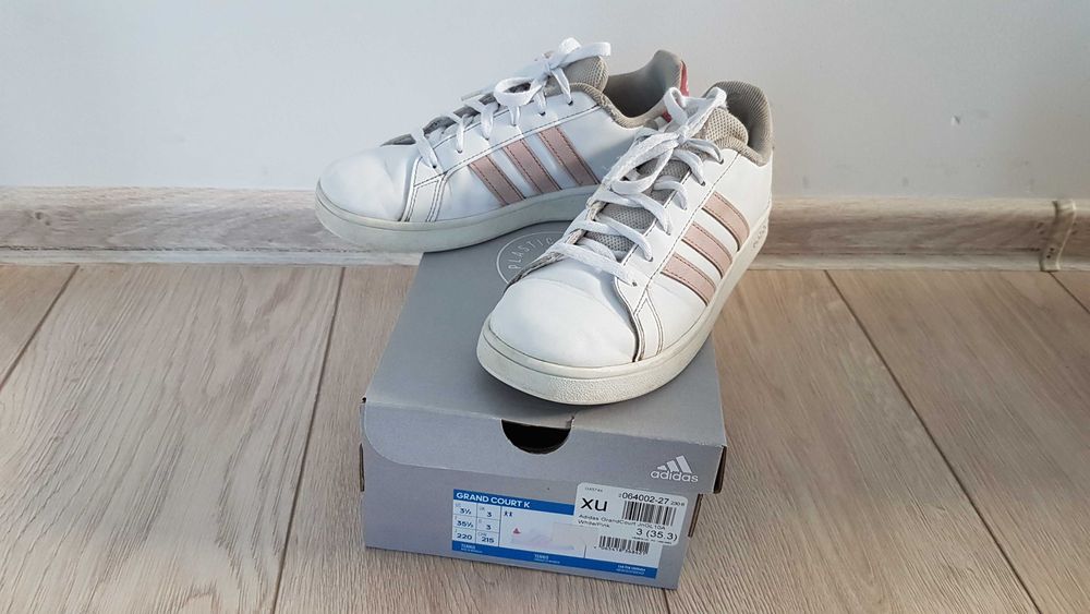 Buty Adidas Grand Court biało-różowe r. 35,5