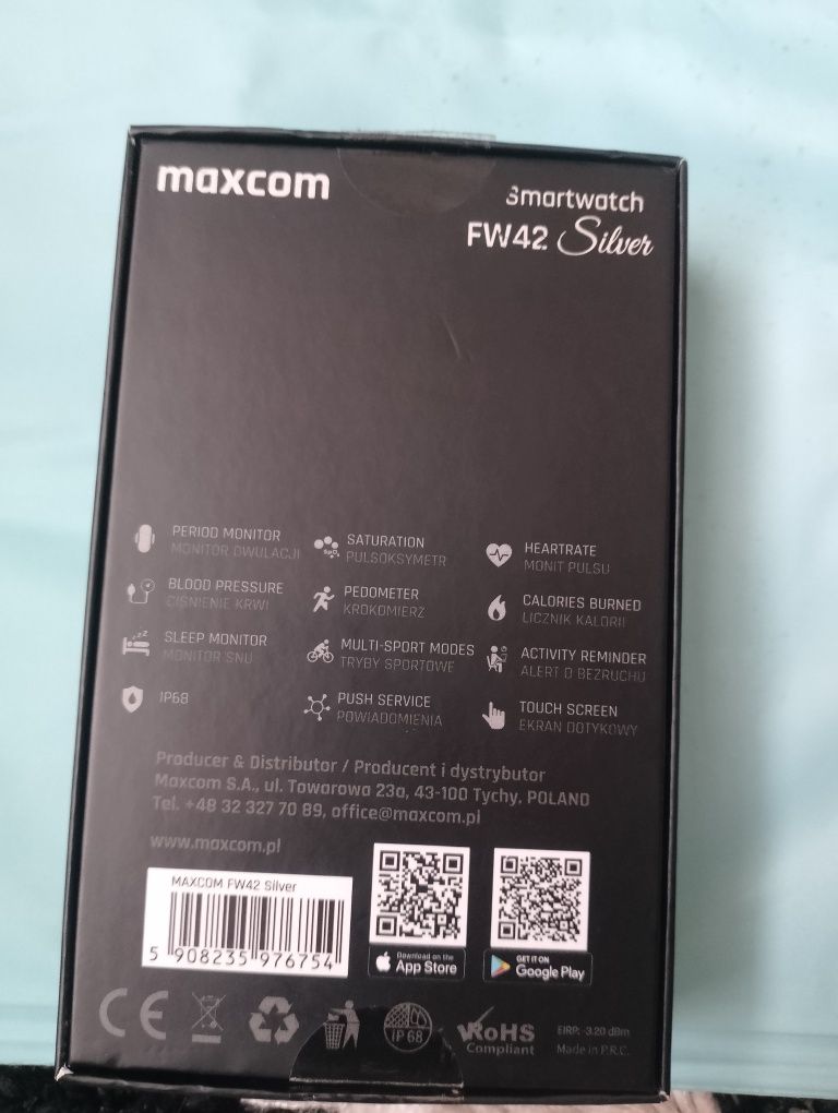 Smartwatch MAXCOM FW42 Srebrny