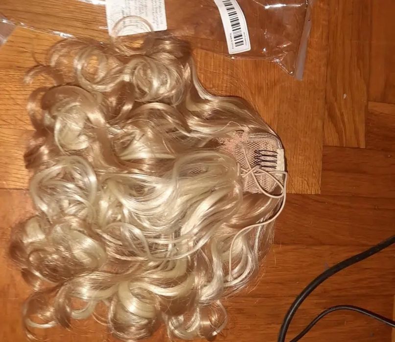 Шиньон для волосся кучерявий хвіст